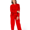 V-Neck So-Soft Wrap Back Top for women by Buck & Buck in red, and available in different sizes. This tops item is part of our clothing tops collection.