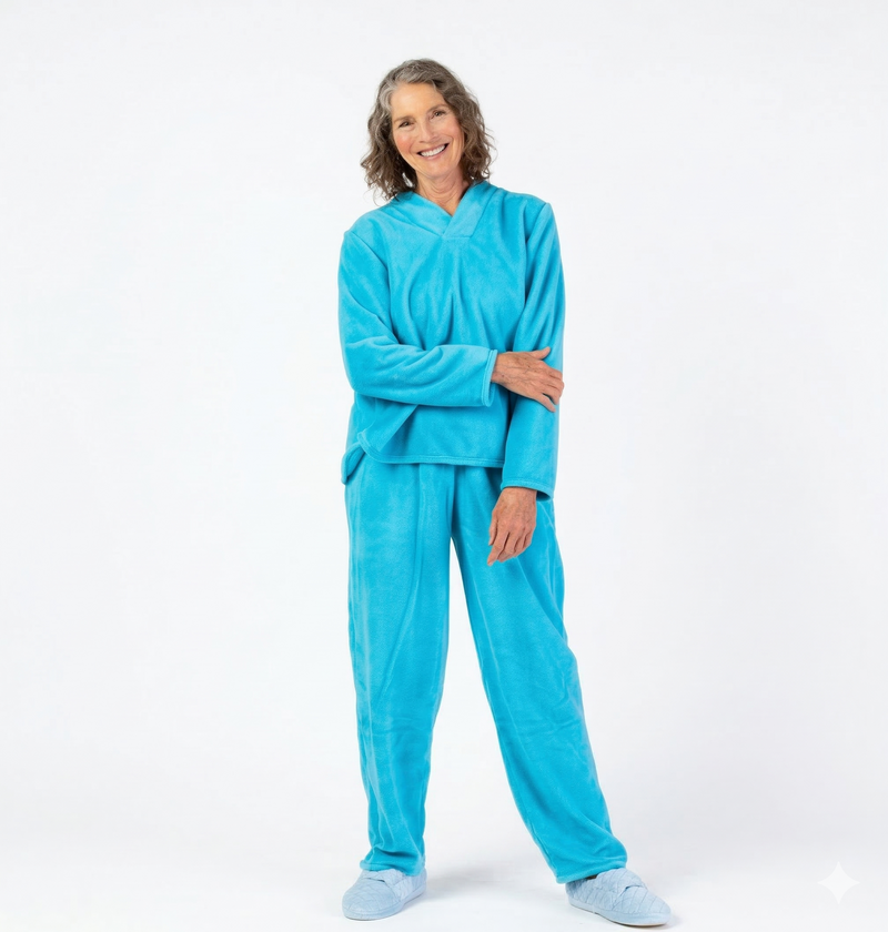 V-Neck So-Soft Wrap Back Top for women by Buck & Buck in turquoise and available in different sizes. This tops item is part of our clothing tops collection.