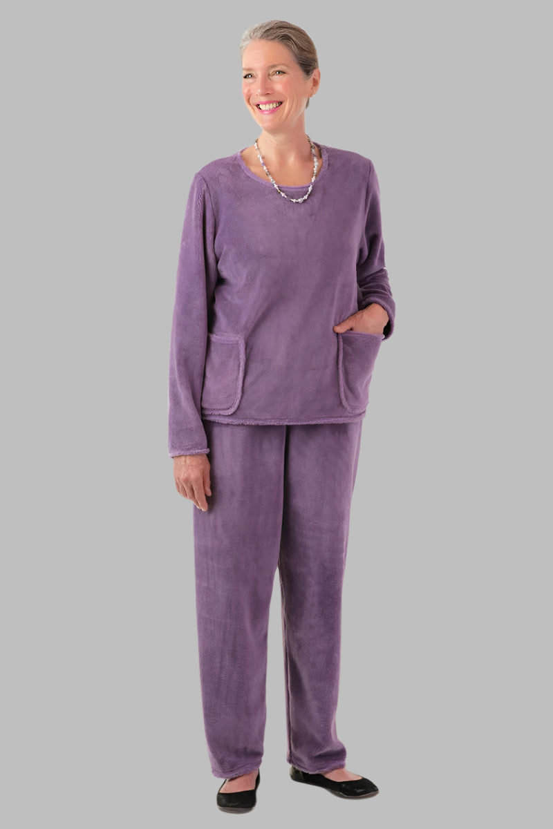 Pocketed So-Soft Wrap Back Top for women by Buck & Buck, and available in different sizes. This tops item is part of our tunics collection.