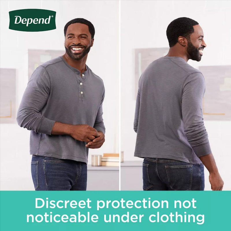 Depend Incontinence Guards for Men by LL Medico, and available only in a one-size option. This undergarments item is part of our incontinence pads collection.