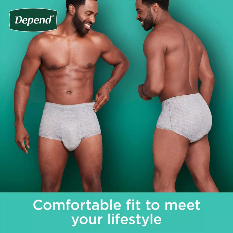 Depend Fresh Protection Underwear for Men by LL Medico, and available only in a one-size option. This undergarments item is part of our adult diapers collection.