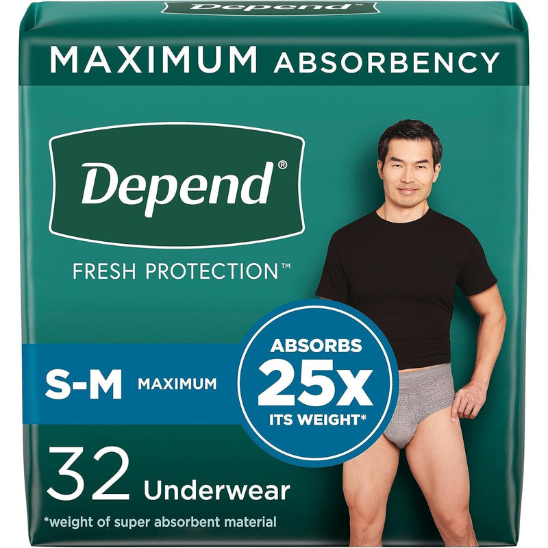 Depend Fresh Protection Underwear for Men by LL Medico, and available only in a one-size option. This undergarments item is part of our adult diapers collection.