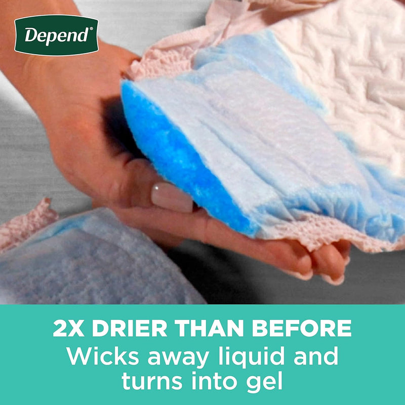 Depend Fresh Protection Underwear for Women by LL Medico, and available only in a one-size option. This undergarments item is part of our adult diapers collection.