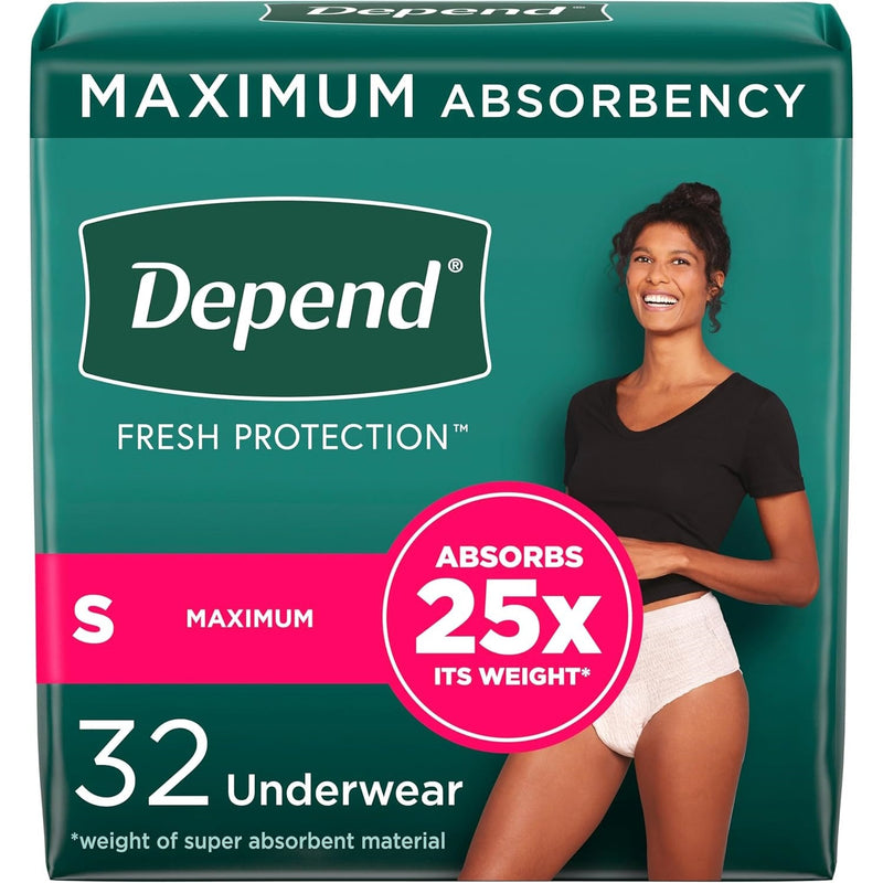 Depend Fresh Protection Underwear for Women by LL Medico, and available only in a one-size option. This undergarments item is part of our adult diapers collection.