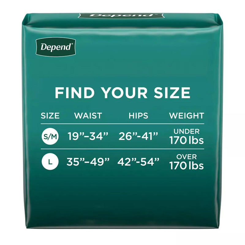 Depend Maximum Protection Briefs with Tabs by LL Medico, and available only in a one-size option. This undergarments item is part of our adult diapers collection.