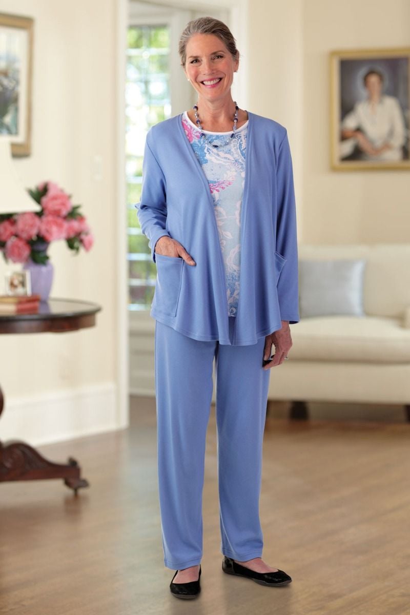 Fly-Away Cardigan Adaptive Clothing for Seniors, Disabled