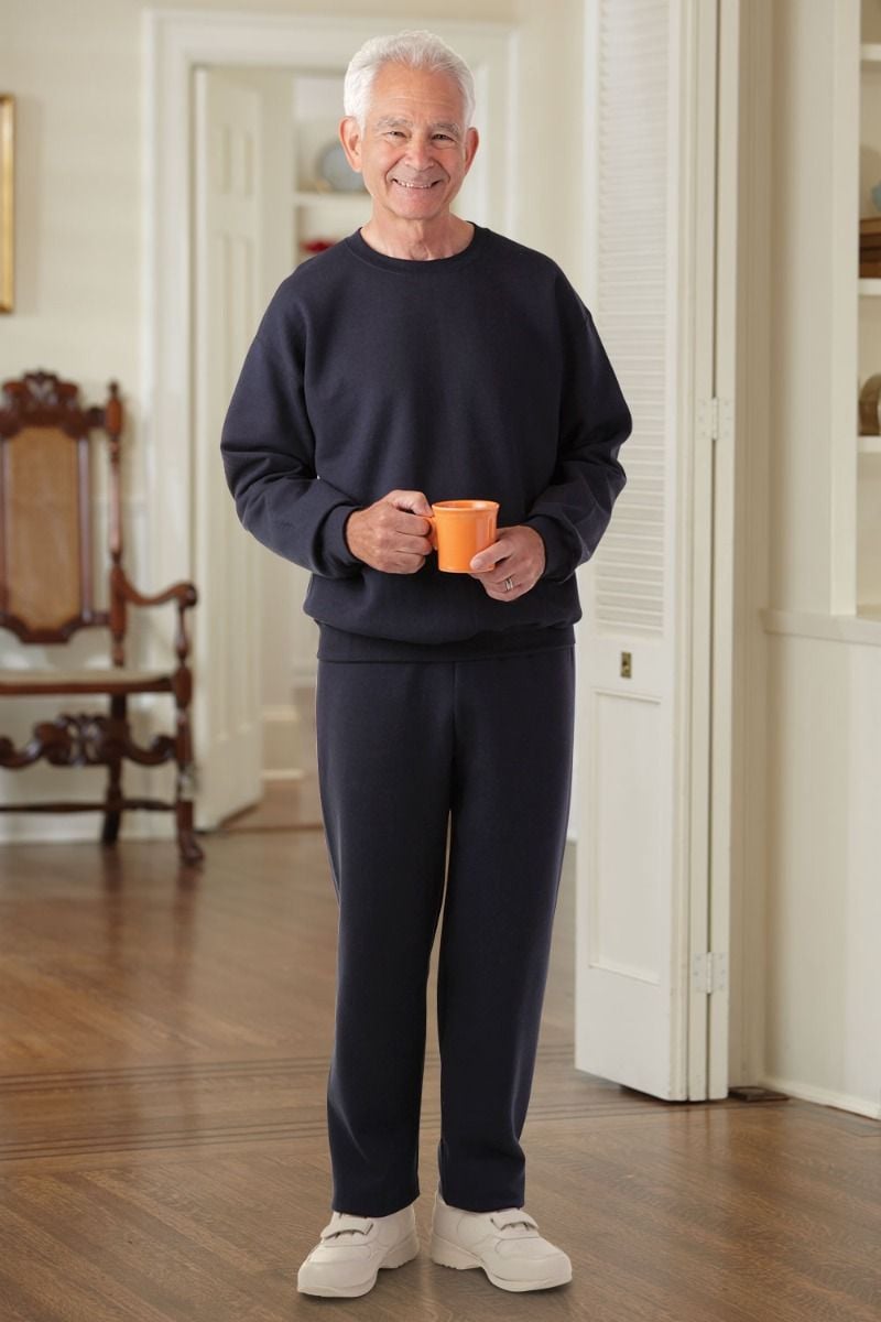 Men's Basic Sweatsuit (S-2X) Adaptive Clothing for Seniors