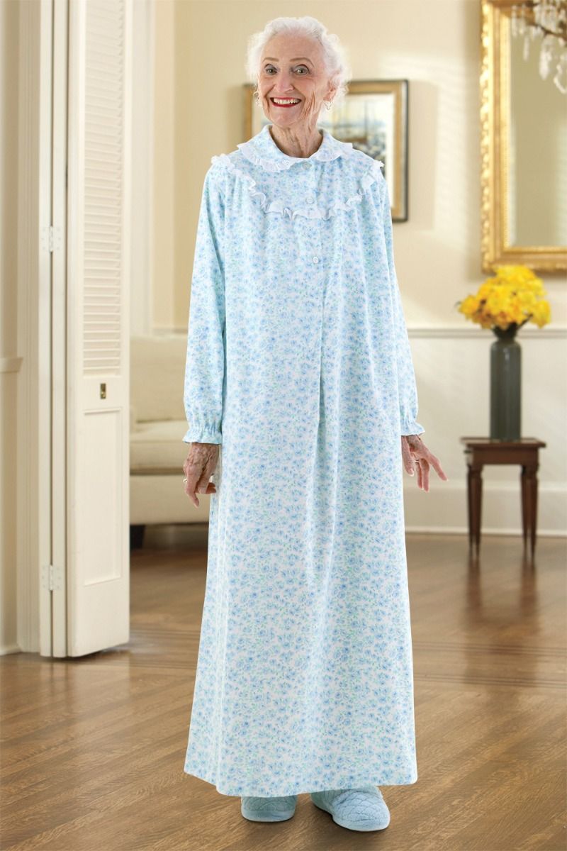 Old lady flannel hotsell nightgowns