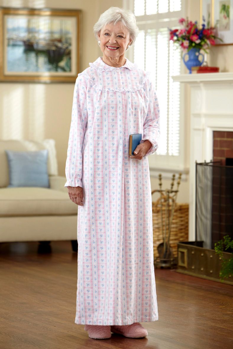 Extra long clearance flannel nightgown