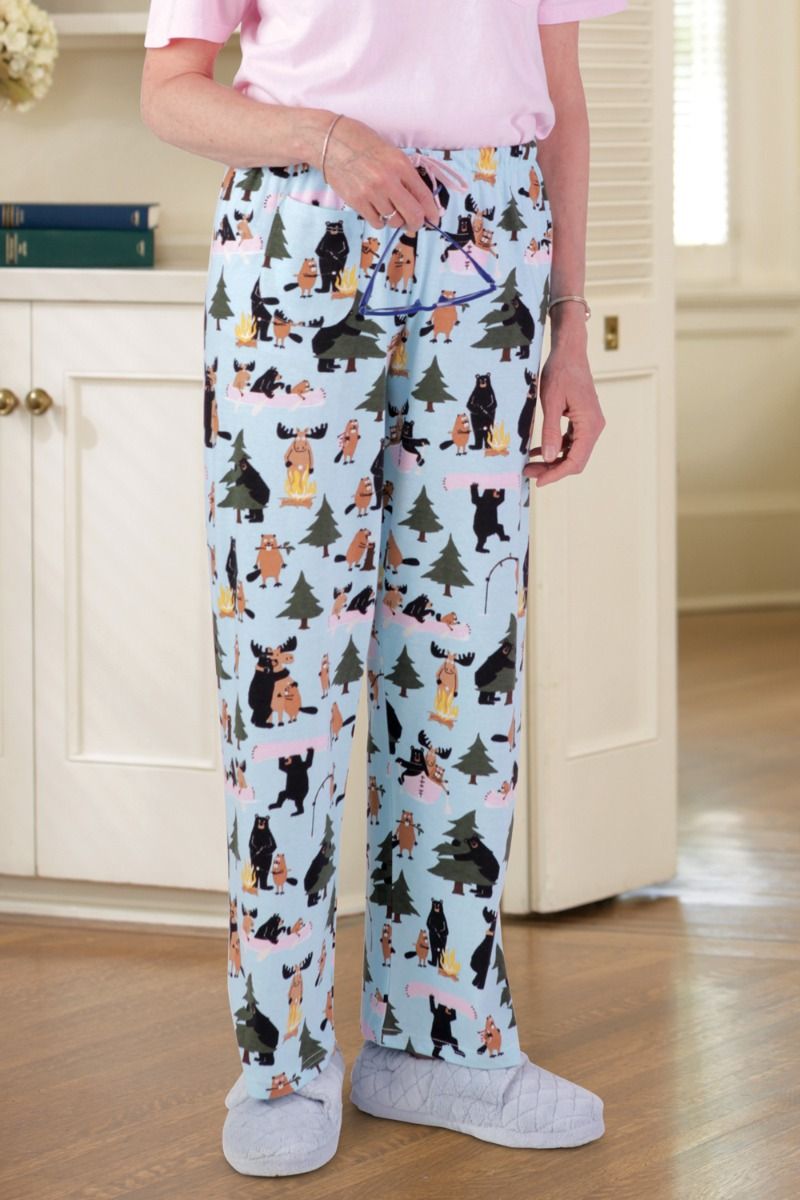 Women's Jersey Knit PJ Pants Adaptive Clothing for Seniors
