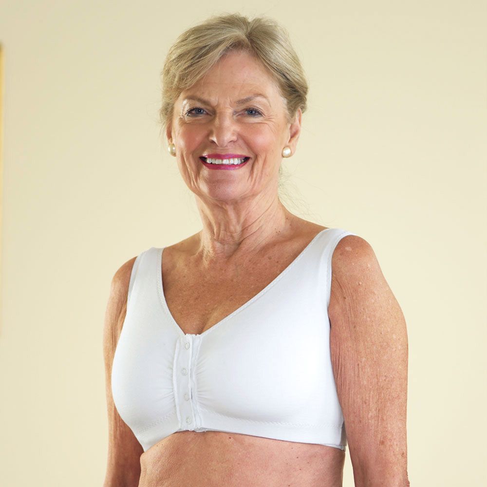Front Fastening Bra with VELCRO Brand Fasteners 
