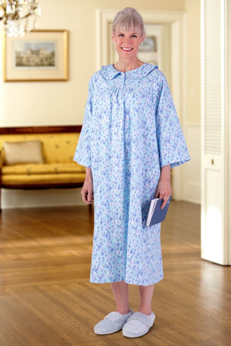 Micro Fleece Pyjamas Clothing Elderly Ladies Dressing Gown Size 18 Eeyore Pyjamas  Ladies Mid Length Dressing Gown Wome Black : Amazon.co.uk: Fashion