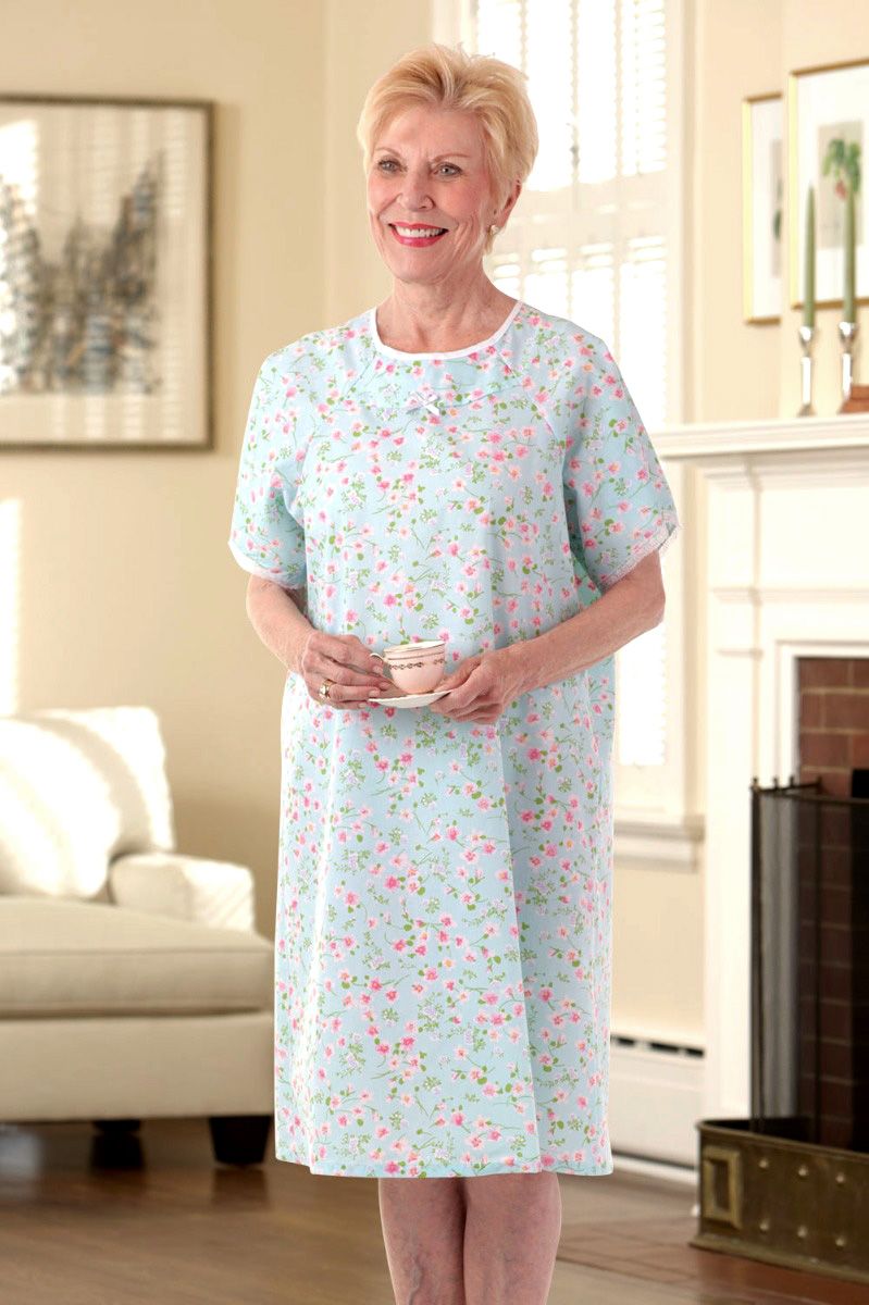 Skkinvalue's soft spun fabric new Embroidery Nighty Night Gown for Wom –  skkinvalue
