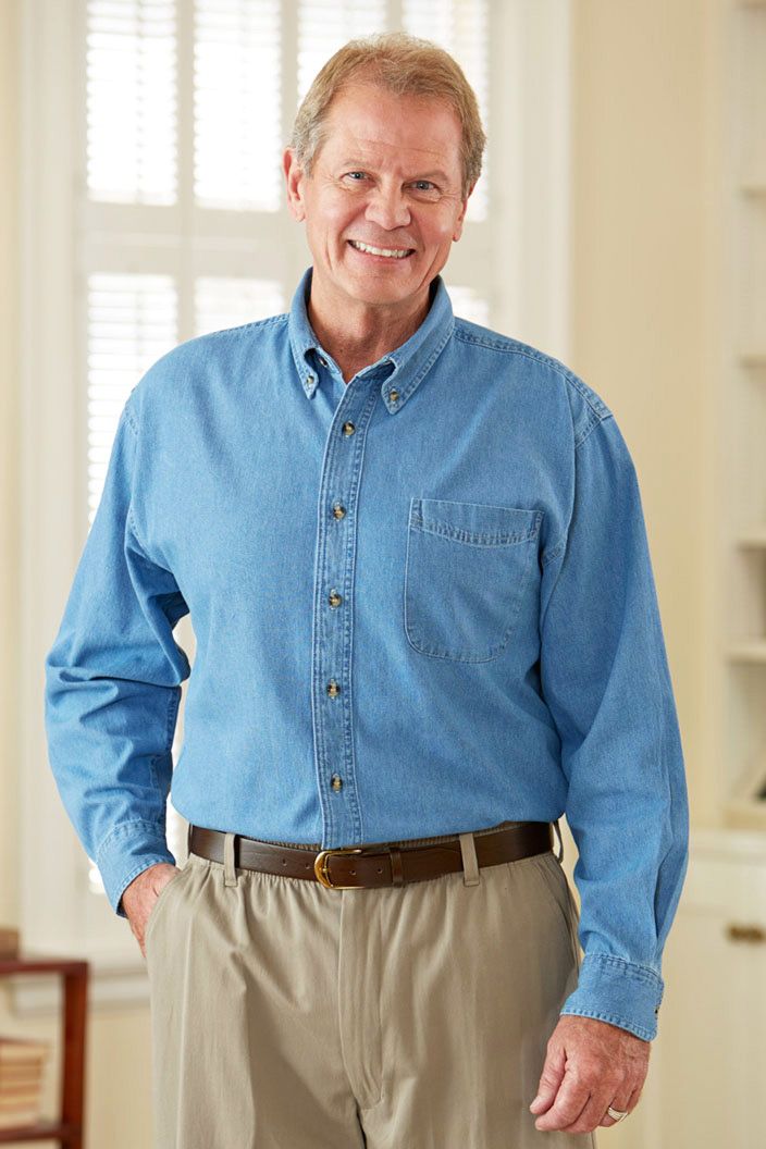Wrangler Blue Denim Regular Fit Denim Shirt