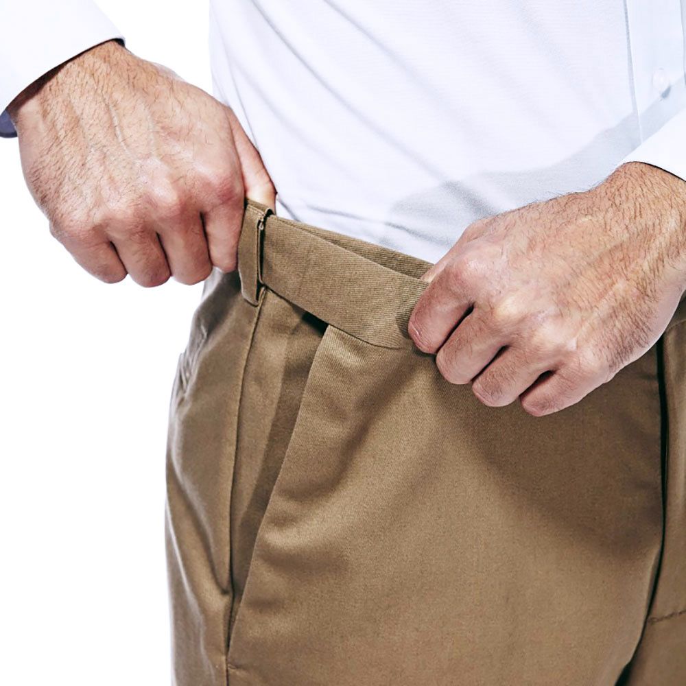 Men's Polyester Dress Slacks VELCRO® Brand fasteners Fly Adaptive Clothing  for Seniors, Disabled & Elderly Care