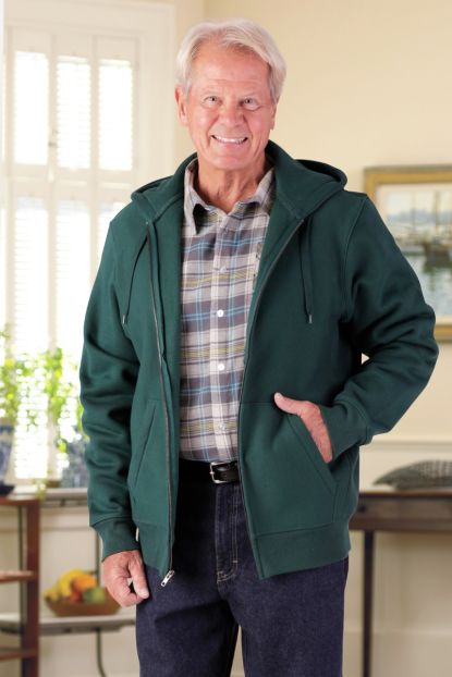 Jackets Coats Sweaters Jackets Ponchos Vests Men s Clothing Adaptive Clothing for Seniors Disabled Elderly Care