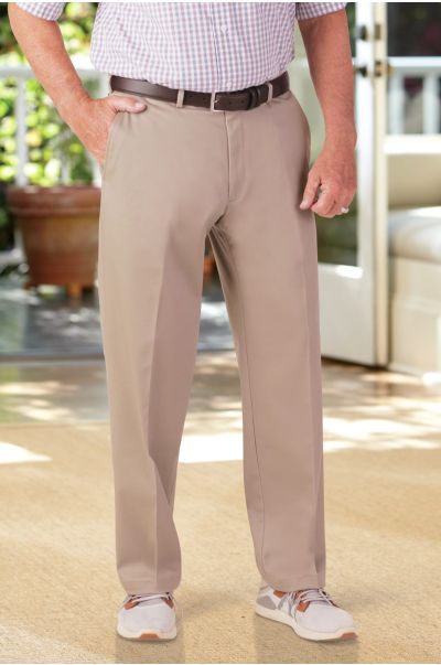 Cotton Slacks with VELCRO® Brand fasteners Fly