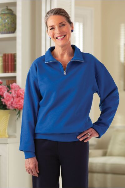 Quarter Zip Sweat Top