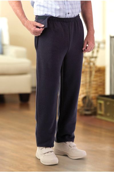 Fleece Side VELCRO® Pants Adaptive Clothing for Seniors, Disabled ...