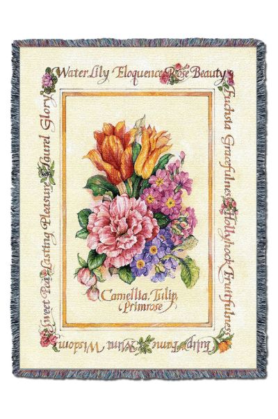 Blooming Bouquet Woven Throw