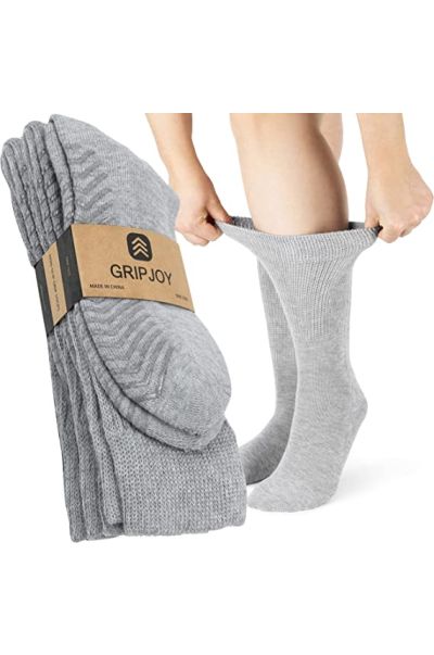 Diabetic Non-Skid Gripper Socks-3 pack