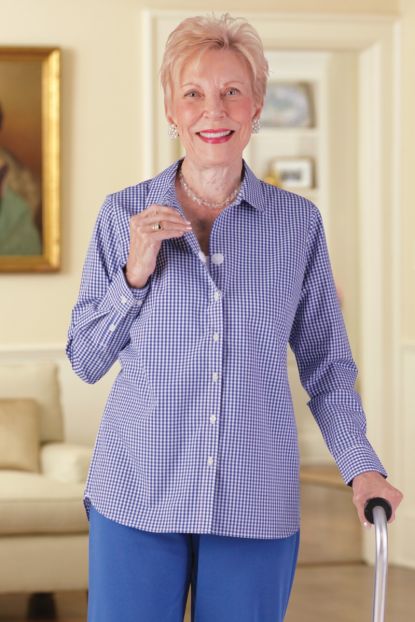 Men's 1/4 Zip Cozy Fleece Pullover Adaptive Clothing for Seniors