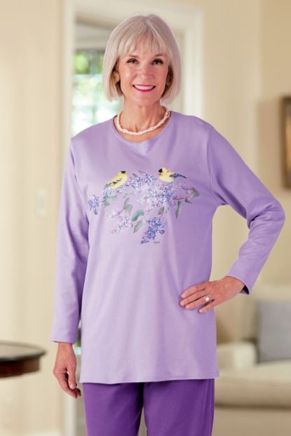 Women's Short Sleeve Solid T-Shirt Adaptive Clothing for Seniors, Disabled  & Elderly Care