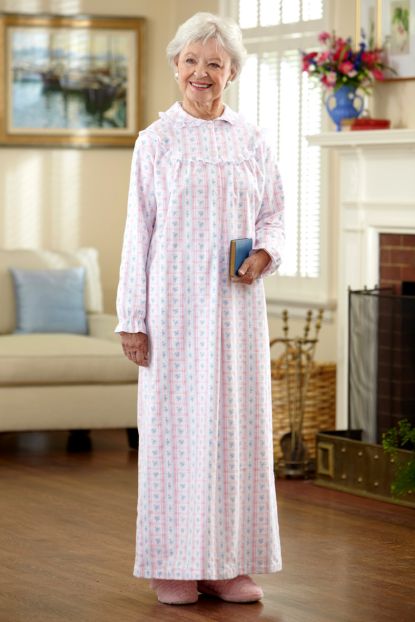 Nightgowns - Sleepwear, Robes, Shower Robes - Women's Clothing Adaptive  Clothing for Seniors, Disabled & Elderly Care