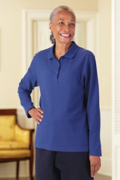 Women's Long Sleeve Polo Shirt
