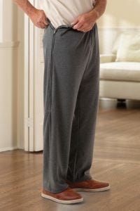 Men's Twill Back-Flap Pants Adaptive Clothing for Seniors, Disabled &  Elderly Care