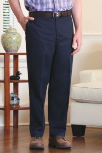 Standard Waist Twill Pants with VELCRO® Brand fastener fly
