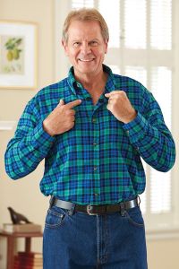 Flannel Shirt with VELCRO® Brand fasteners