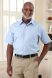 Short Sleeve Dress Shirt w/ VELCRO® Brand Fasteners (Open Collar)