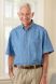 Short Sleeve Denim Shirt w/ VELCRO® Brand Fasteners