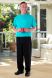 Men's Short Sleeve Basic T-Top Jumpsuit (S-2X)