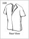 Men's V-Neck Snap Back T-Shirt (Small Only)