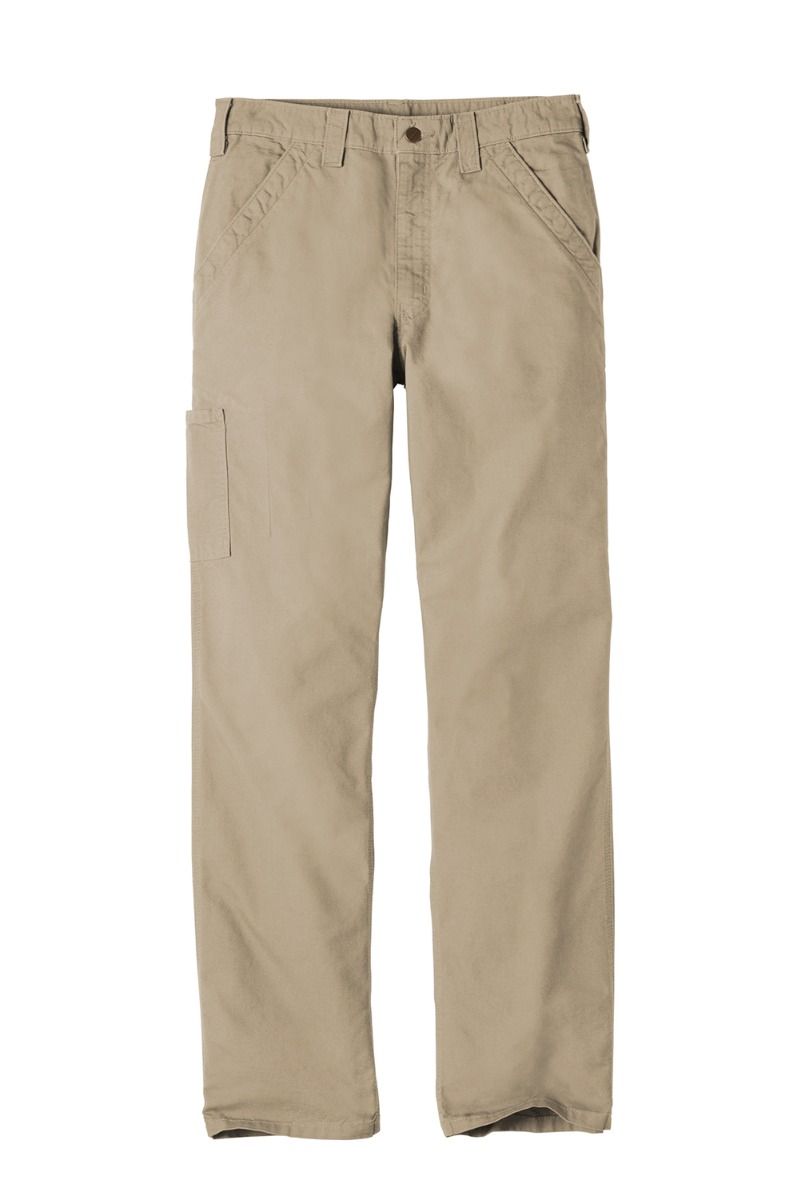 Carhartt® Canvas Khaki Pants with VELCRO® Brand fastener fly Adaptive ...