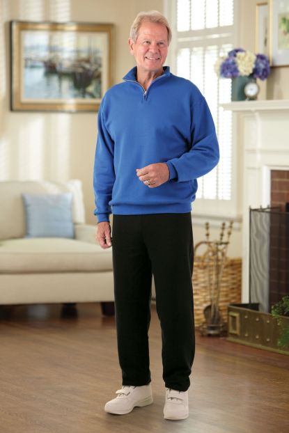 Men's Quarter Zip Sweat Top w/ Coordinating Pant