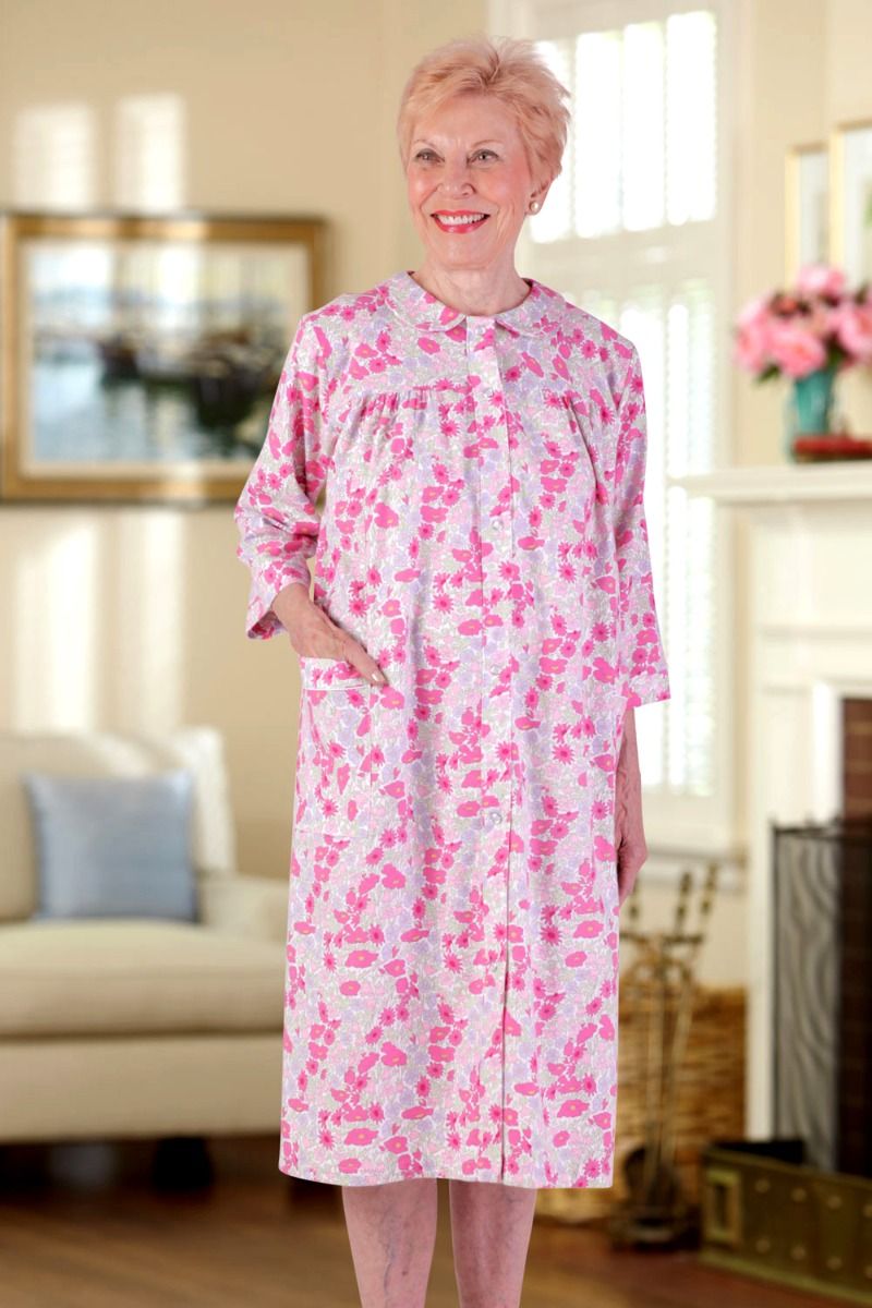 Flannel duster robe deals