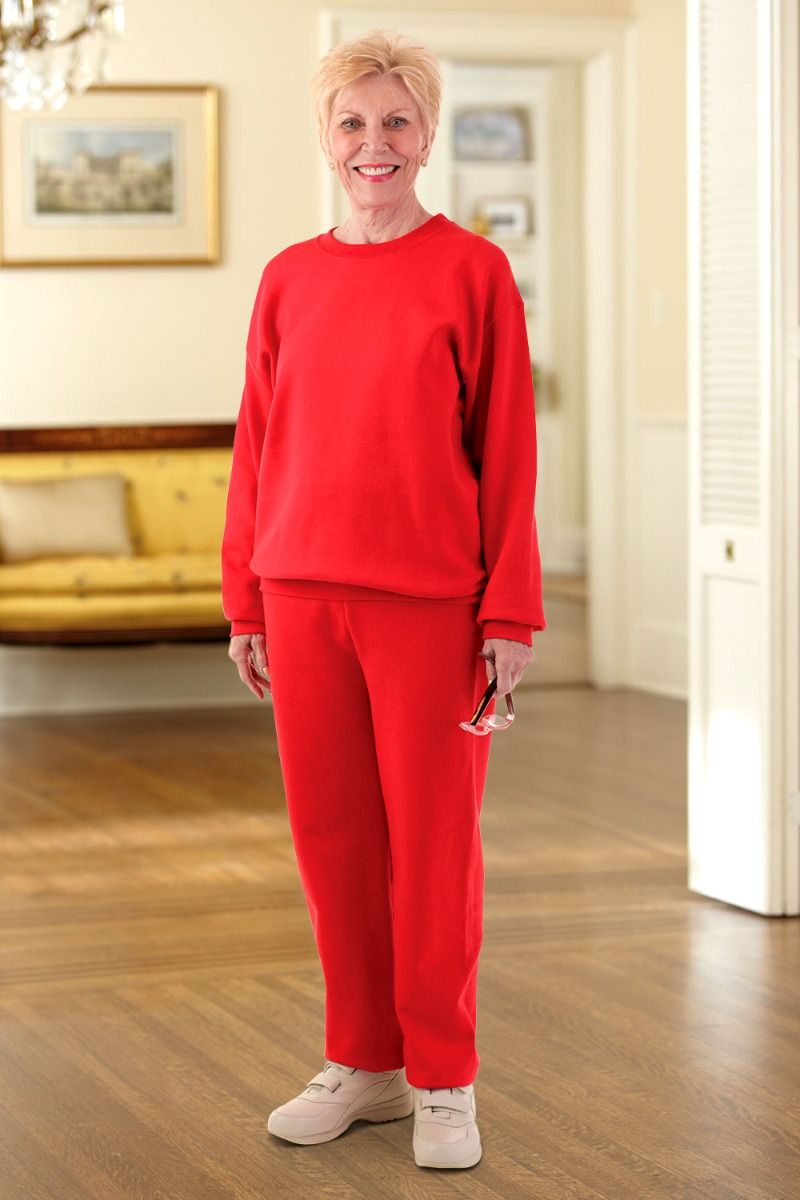 Women s Basic Sweatsuit S 2X Adaptive Clothing for Seniors Disabled Elderly Care