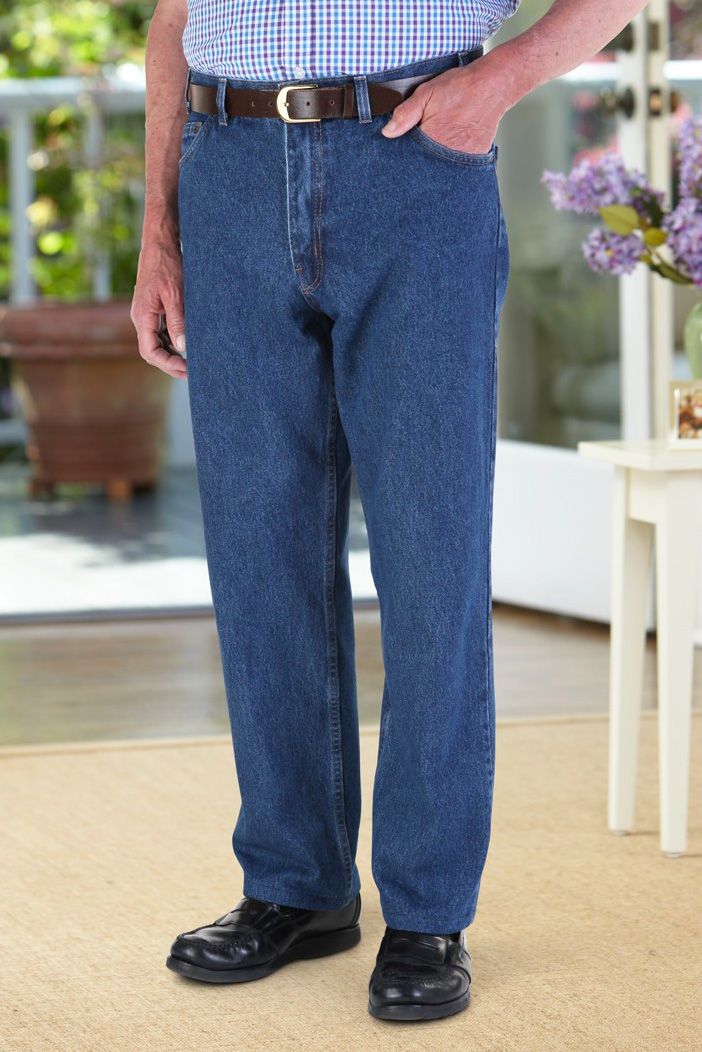 5 Pocket Jeans with Velcro Brand Fastener Fly