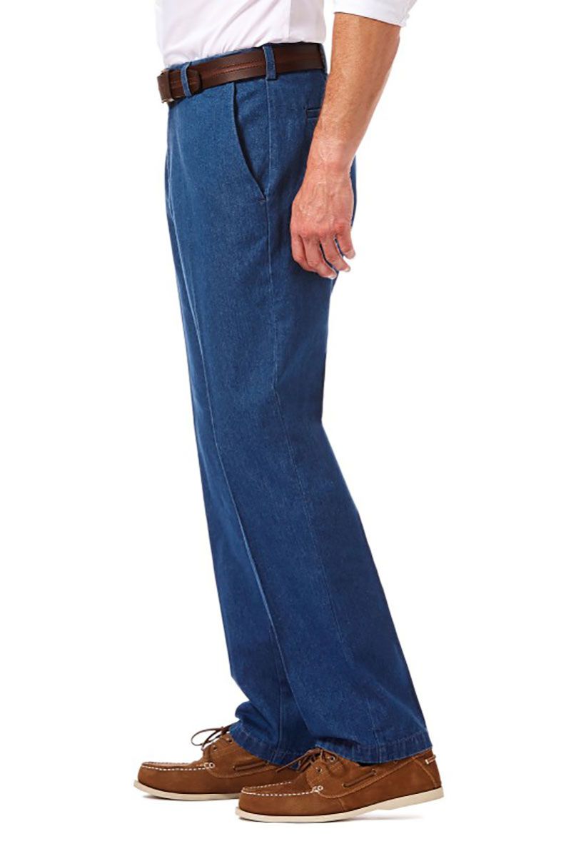 Haggar Denim Slacks Adaptive Clothing for Seniors, Disabled