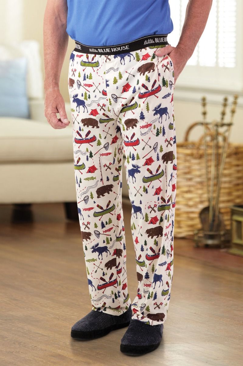 Men s Knit Pajama Bottoms Adaptive Clothing for Seniors Disabled Elderly Care