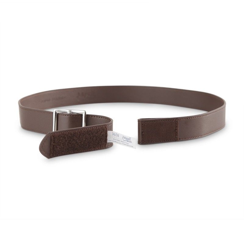 Men s Easy One Handed Leather Belt Adaptive Clothing for Seniors Disabled Elderly Care