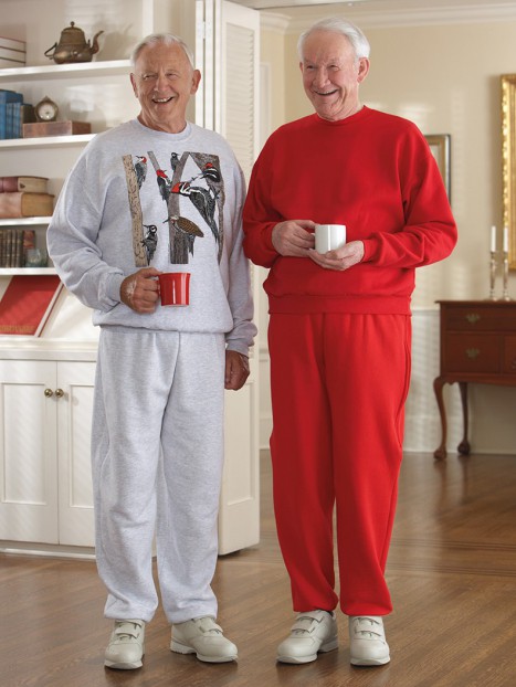 old man sweatsuit