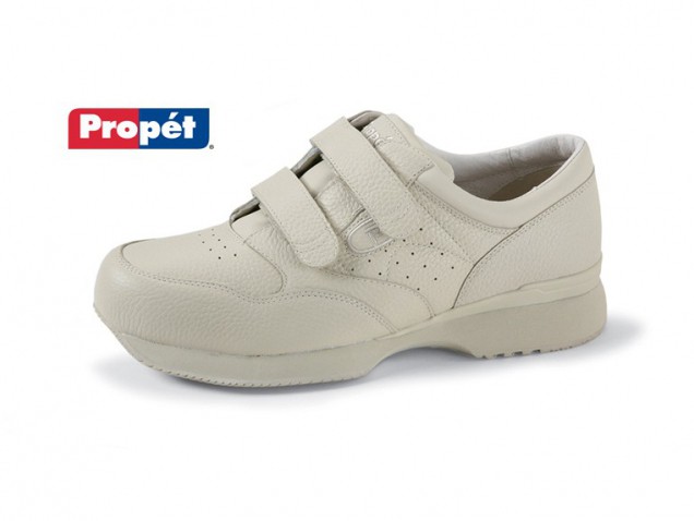 Men's Leather Hook and Loop Closure Shoe by Propet